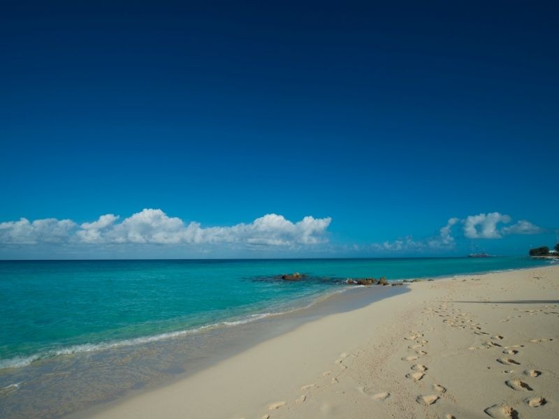 Beautiful calm beach in Bimini Bahamas