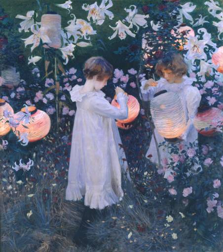Carnation, Lily, Lily, Rose by John Singer Sargent. Oil on canvas.