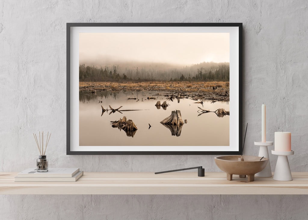 Ethereal landscape wall art.