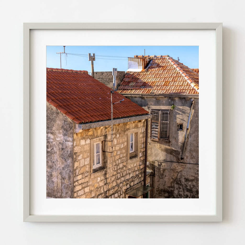Old run down buildings in Croatia | Photo Art Print