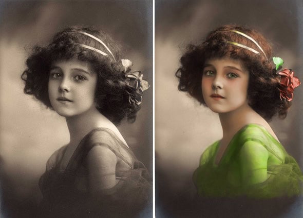 Use Corel Painter's Colorize compositing mode to quickly add color to black and white images.