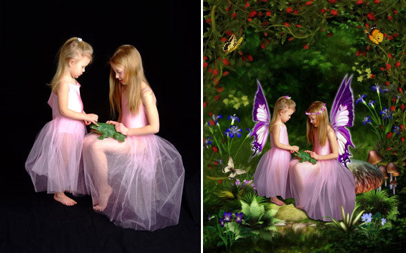  This tutorial shows you how to create a fairy portrait without any props, using Corel Painter. Photography by Capture the Moment, Shelton, CT. Used with permission.