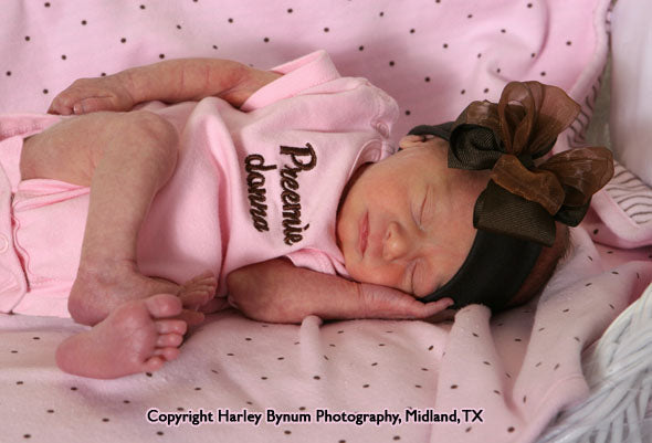 Original photo of sleeping baby. Image used with persmission.