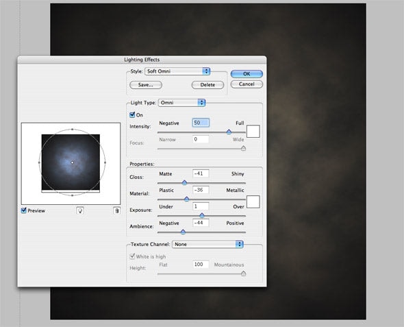 The lighting effects can be used to darken the corners and edges, as in traditional photography.