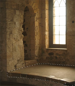 This image, by stock artist MirandaRose-stock on Deviant Art, shows a nice floor under a lit window. It's a good match for our renovation project. 