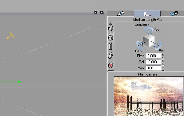 Use numeric positioning to turn the dock around.