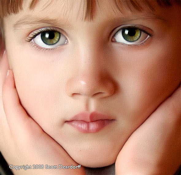 "Green Eyes" by Scott Deardorff (detail)