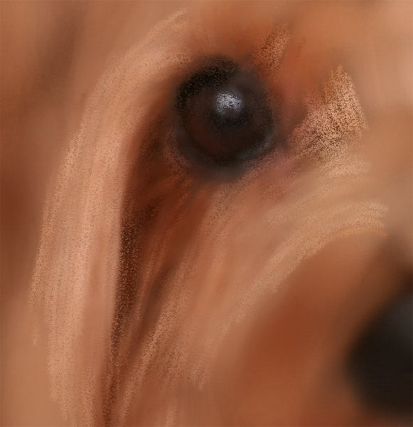 We're just beginning to paint with the Square Hard Pastel here.