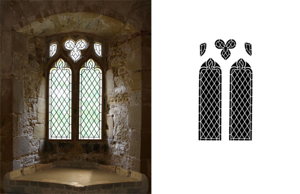In Part 2, we'll create the mask on the right from the image itself. This will allow us to have a new view out the window. 