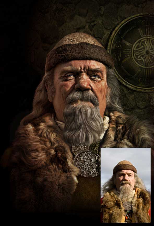 This tutorial shows how to change the lighting in a portrait, using layer masks and the Topaz Adjust filter.