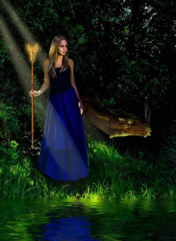 Witch of the Wood - based on source images from deviantArt